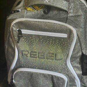 Peek Glittery Silver Backpack